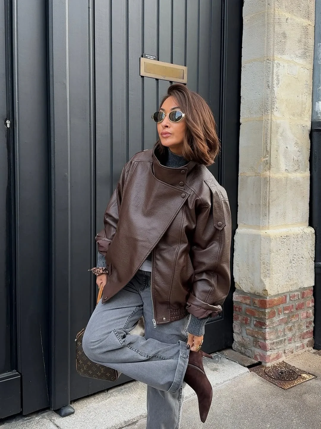 fall jackets outfit 2026 Rich Brown Leather Brings Instant Confidence
