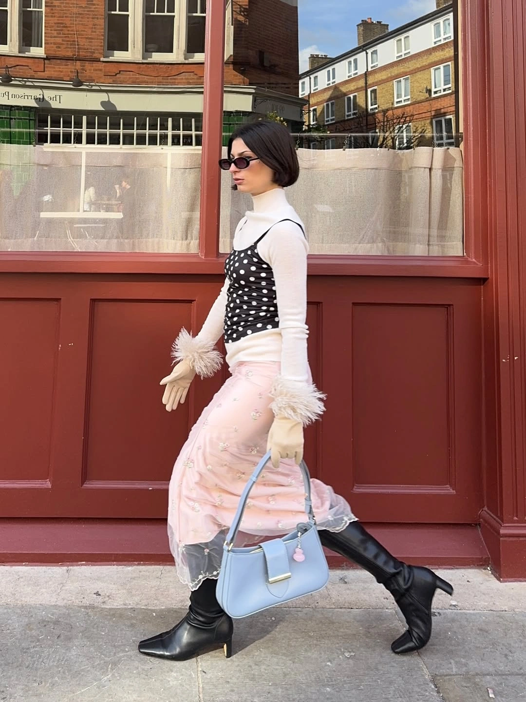 fall layering outfits 2026 Soft Feminine Layers With Modern Contrast