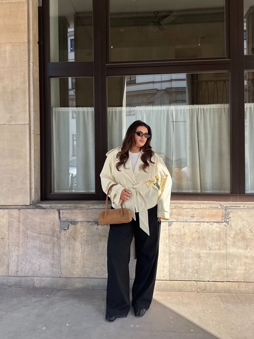 fall outfits with Duster coat 2026 Cream Duster With Relaxed Tailoring