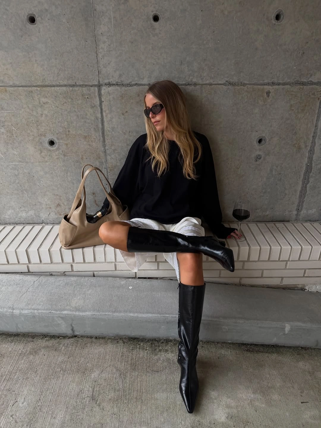fall outfits with heeled boots 2026 Relaxed Minimalism With Black Boots