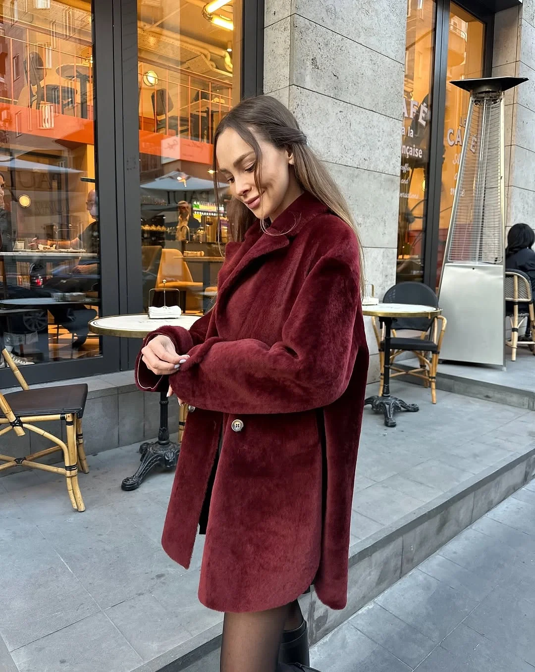 fall outfits with peacoat 2026 Rich Burgundy Texture For Elegant Fall Evenings