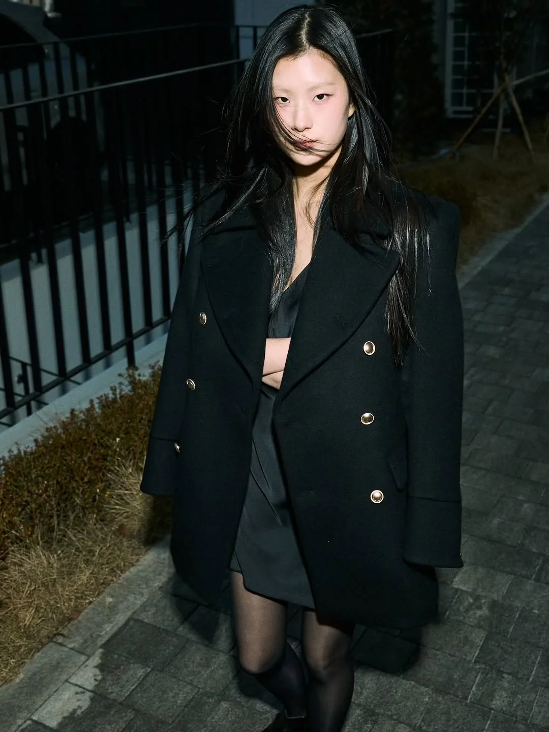 fall outfits with peacoat 2026 Minimal Black Tailoring With a Quiet Luxury Mood