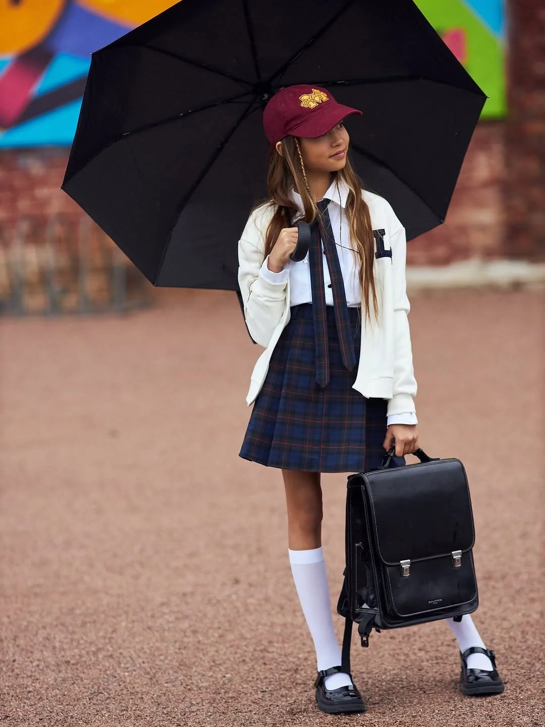 fall plaid outfits for women 2026 Preppy Plaid Skirt With Schoolcore Charm
