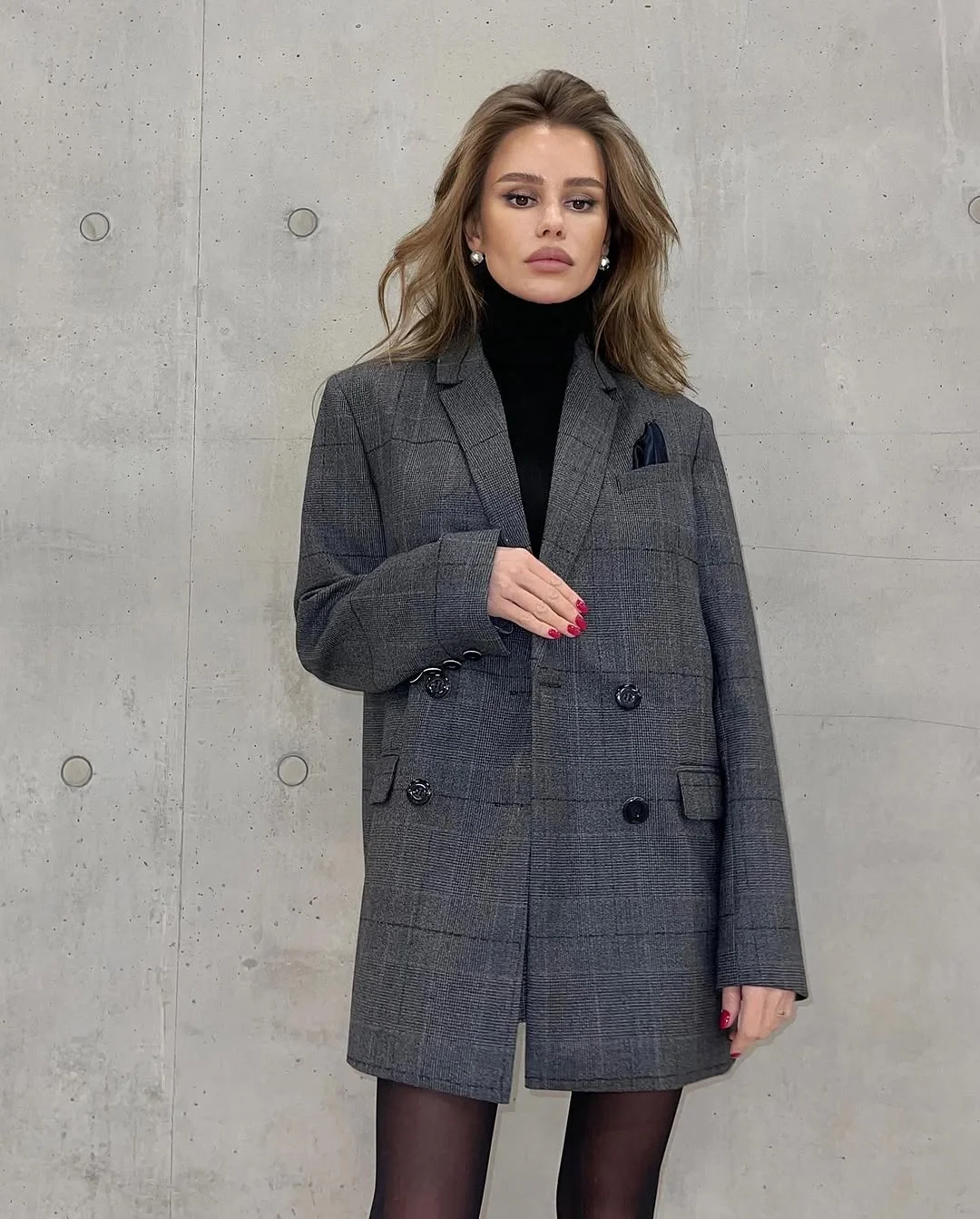 fall plaid outfits for women 2026 Tailored Plaid Blazer Elegance
