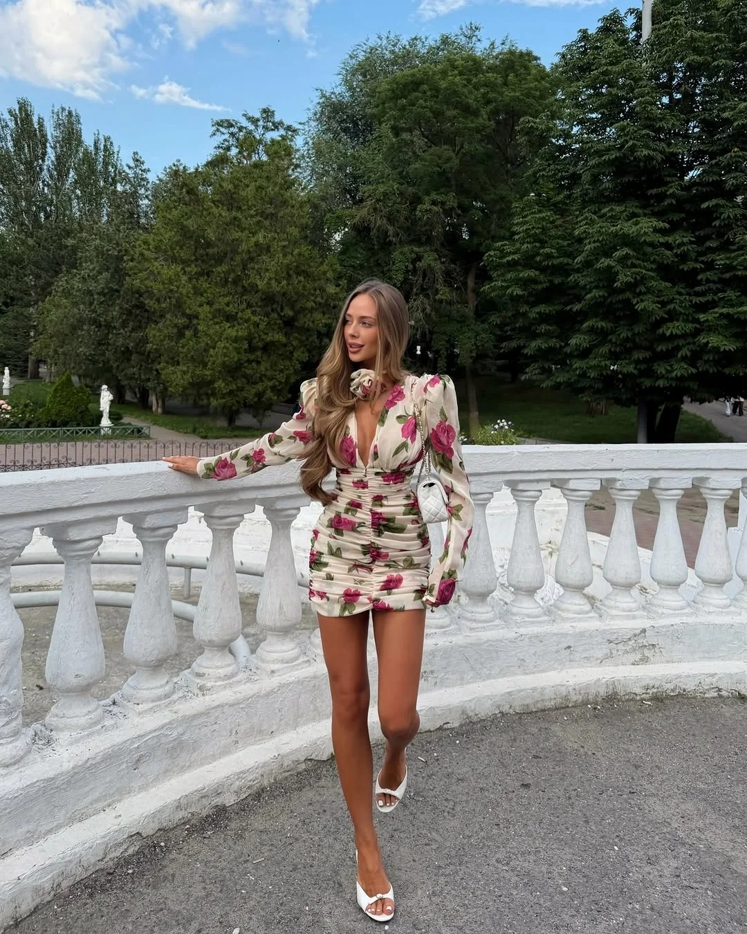 fall streetwear outfits 2026 Romantic Florals For Warm Early Fall Days