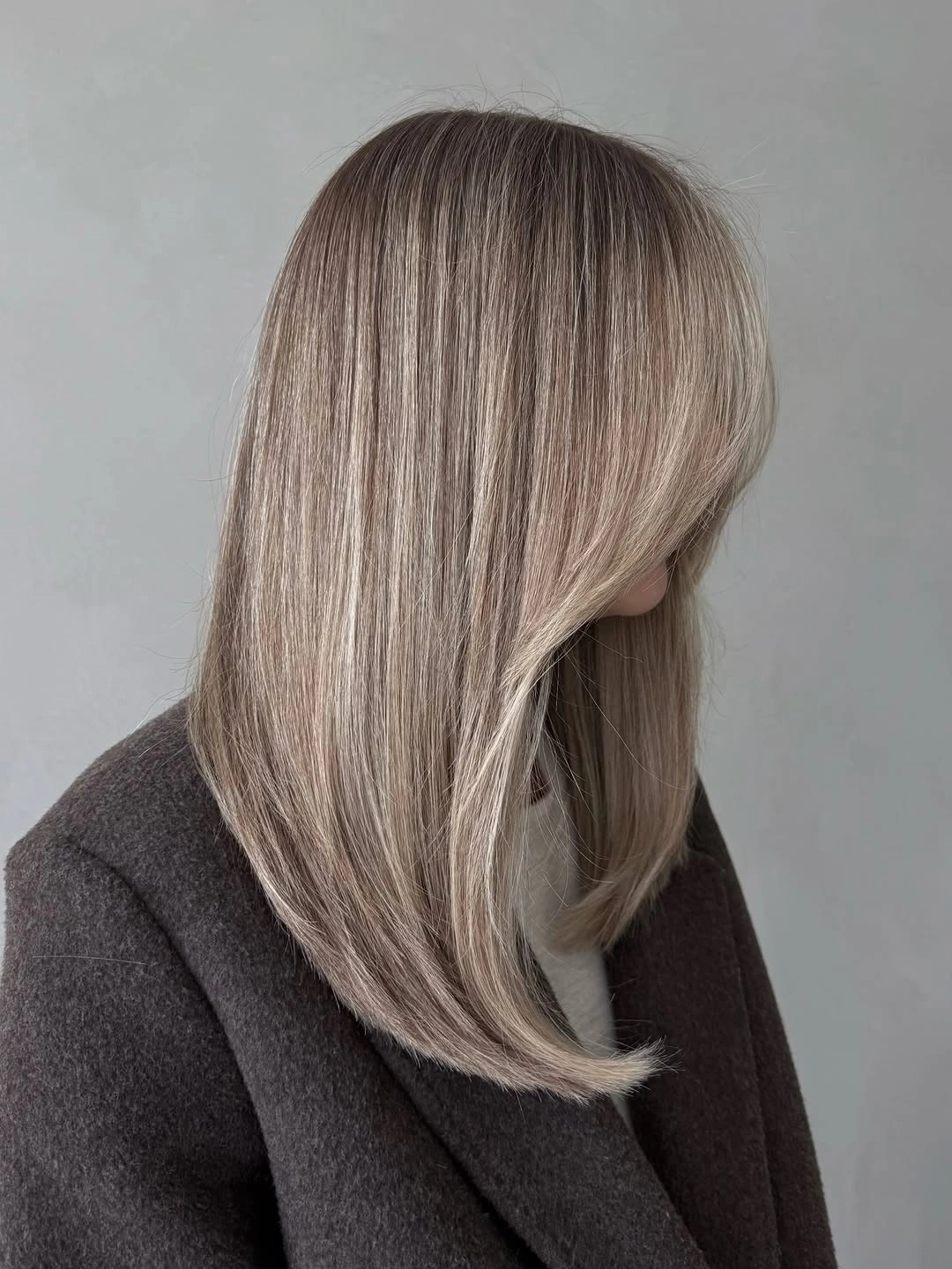 full head babylights blonde on brown hair Silky Cool Blonde Babylights