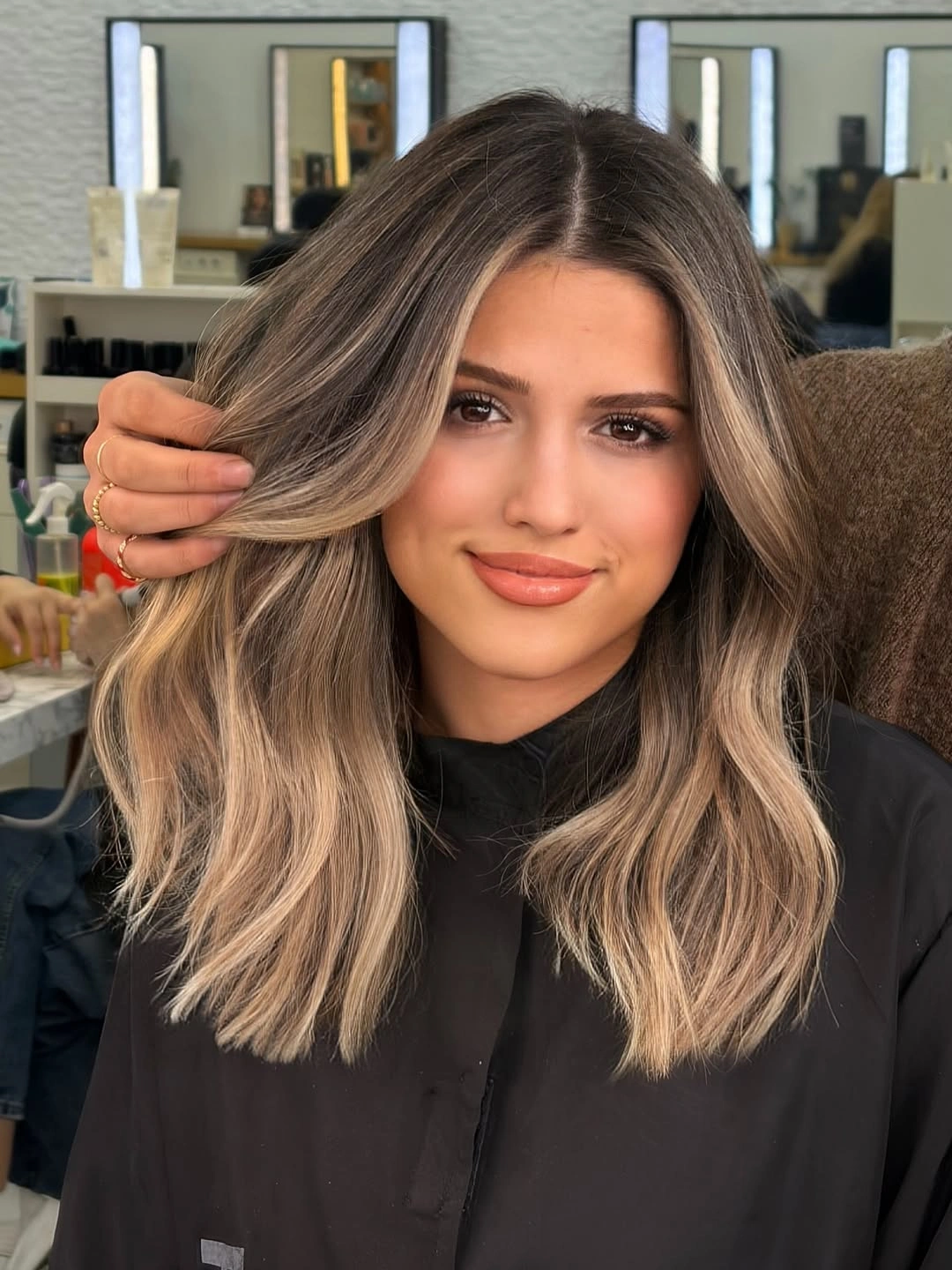 full head babylights blonde on brown hair Dimensional Blonde Frame On Brunette