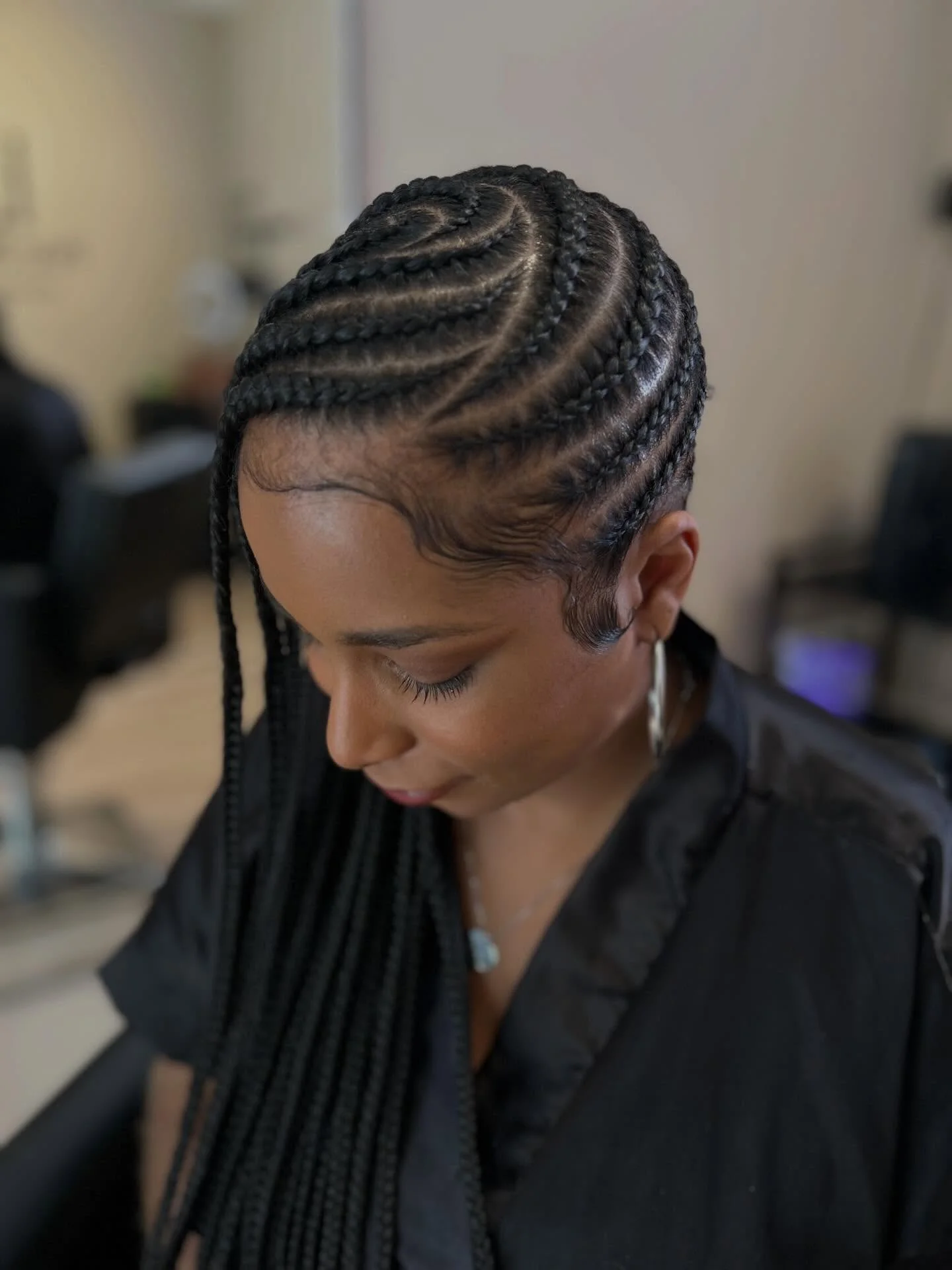 lemonade braid hairstyle Classic Sleek Lemonade Braids With Clean Side Flow