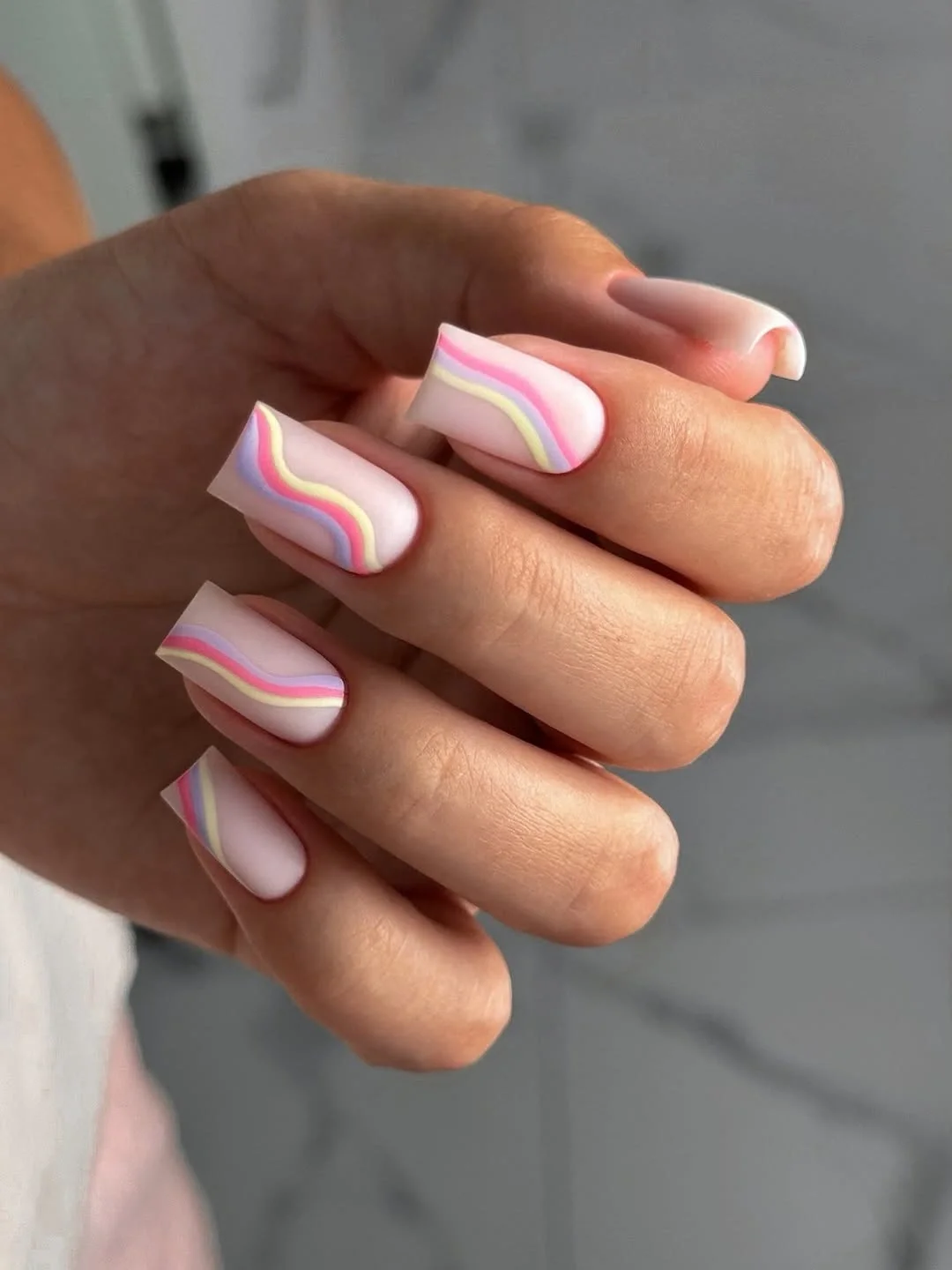 nail ideas for august 2026 Pastel Wave French Nails