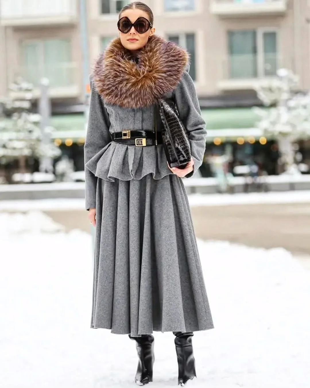 Overcoat fall outfits 2026 Elegant Gray Coats That Bring Back Classic Glamour