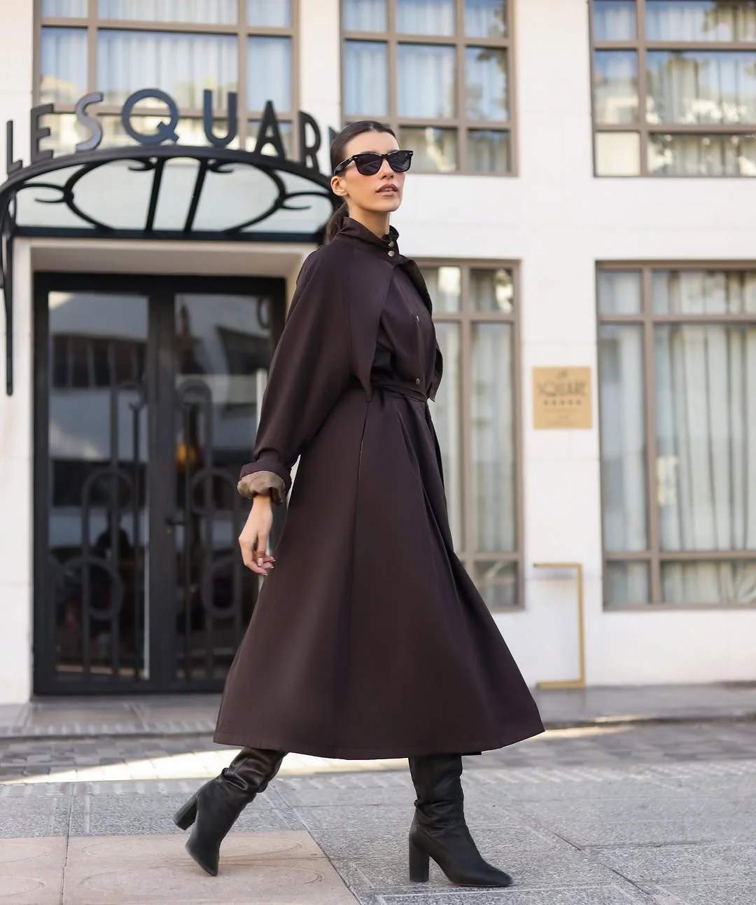 Overcoat fall outfits 2026 Chocolate Brown Tailoring with Modern City Energy