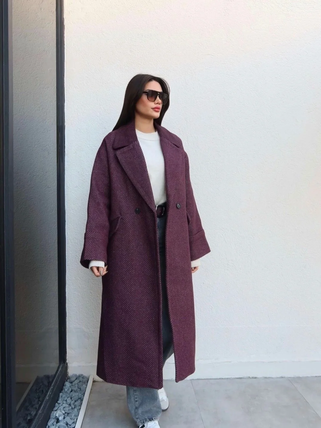 Overcoat fall outfits 2026 Rich Burgundy Overcoats Refresh Everyday Denim