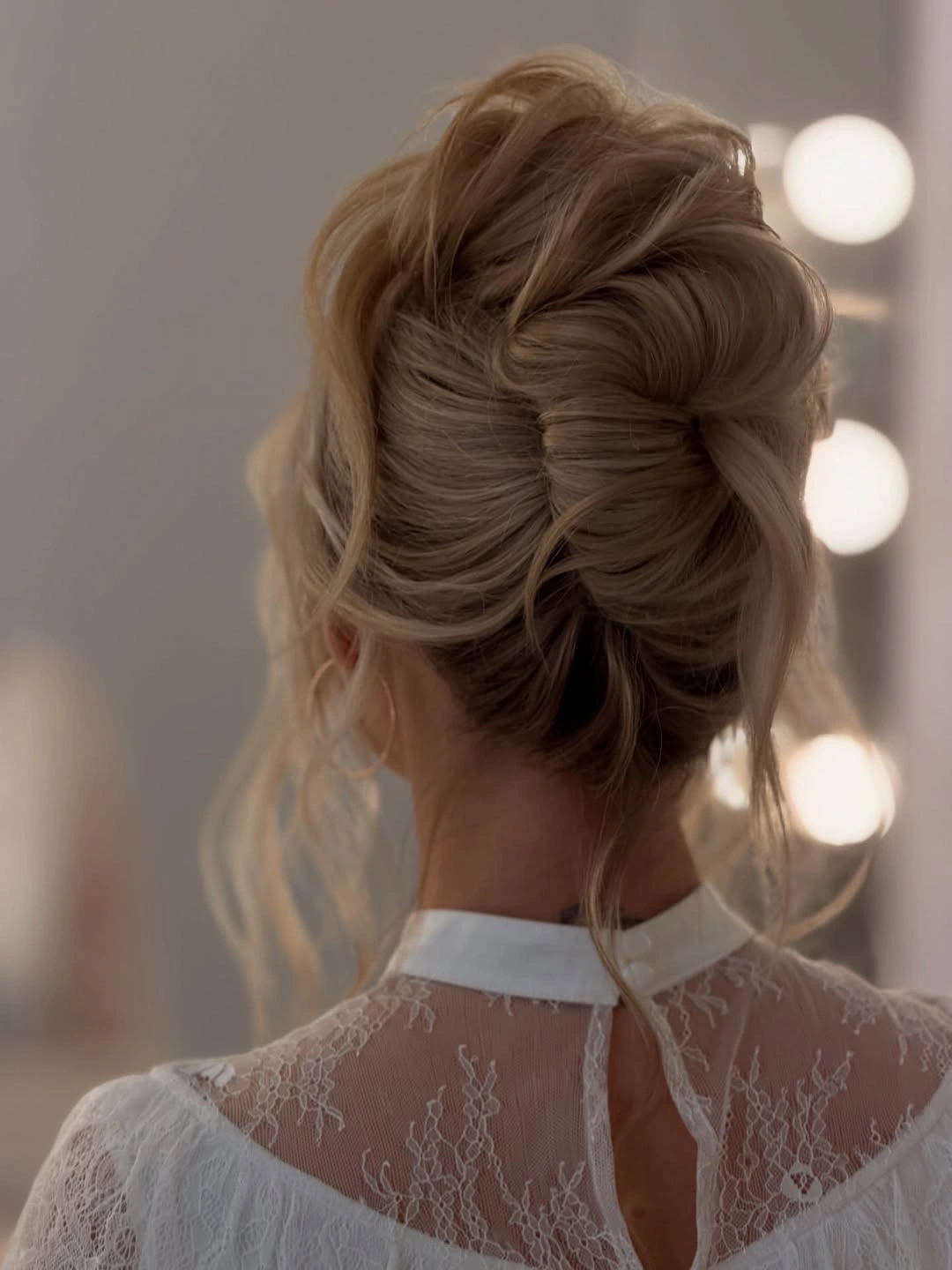 september hairstyles ideas 2026 Messy Blonde Updo With Soft Volume