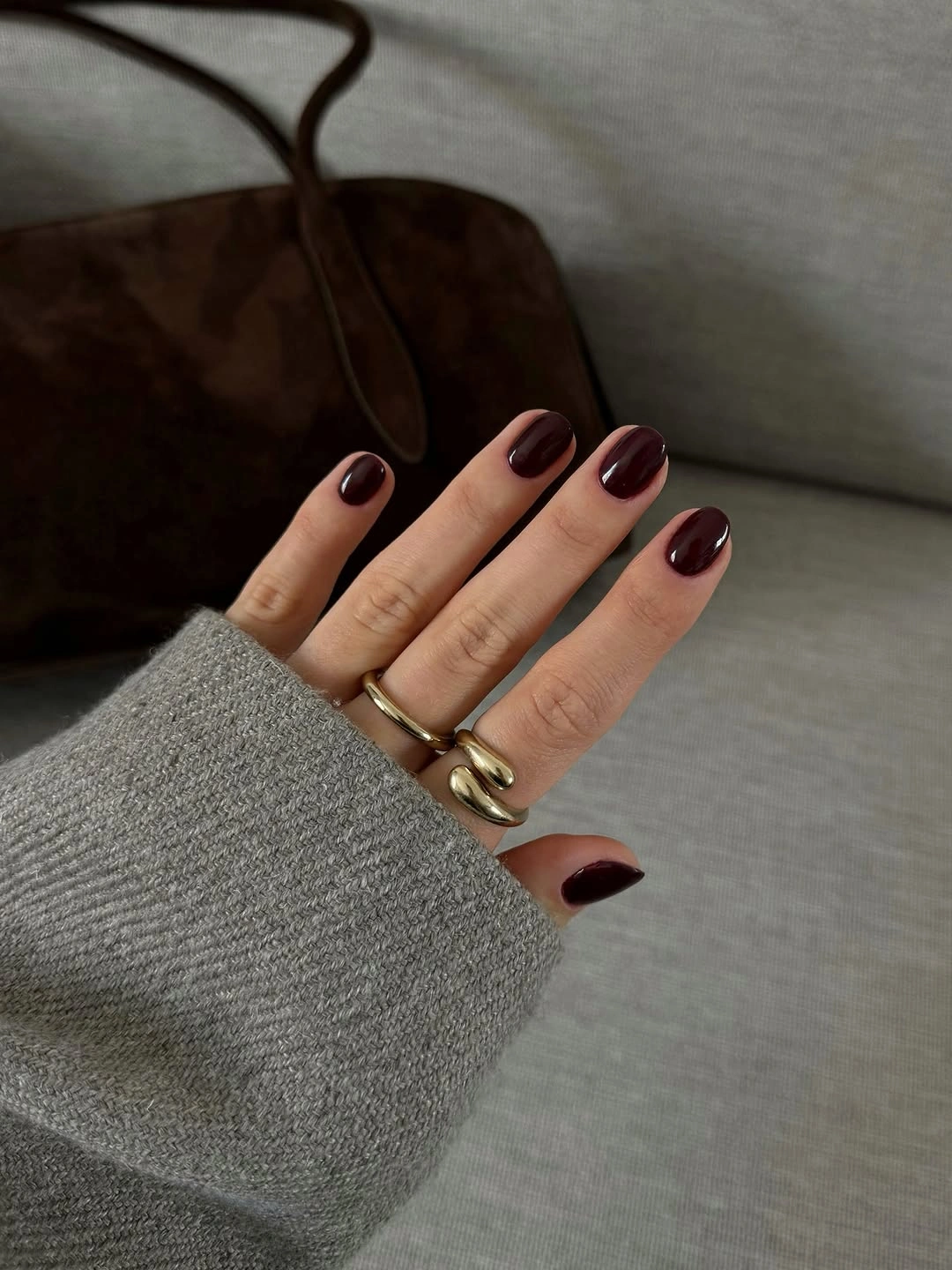 september nail designs 2026 Deep Espresso Gloss Nails