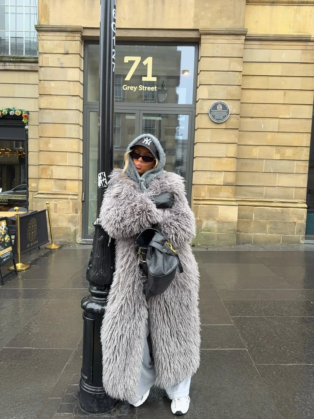 Shaggy Jacket Outfit Ideas for Women That Make Faux Fur Look Chic 10 shaggy jacket Long Street Style Layers