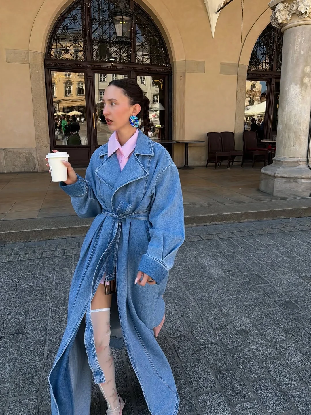 simple fall outfits 2026 Denim Trench That Makes Layering Feel Fresh