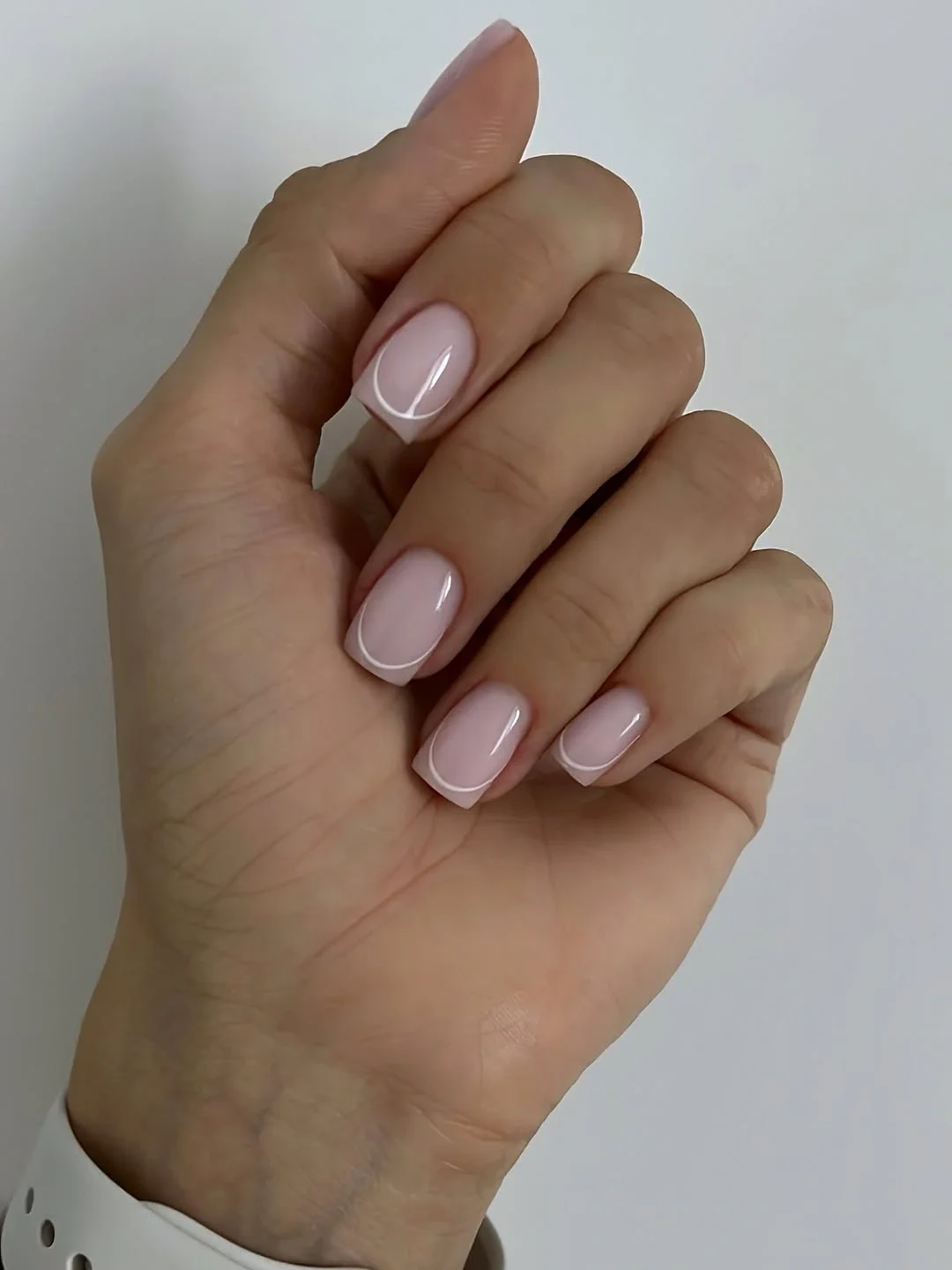trendy nail colors for august 2026 Milky Blush Pink Square Nails
