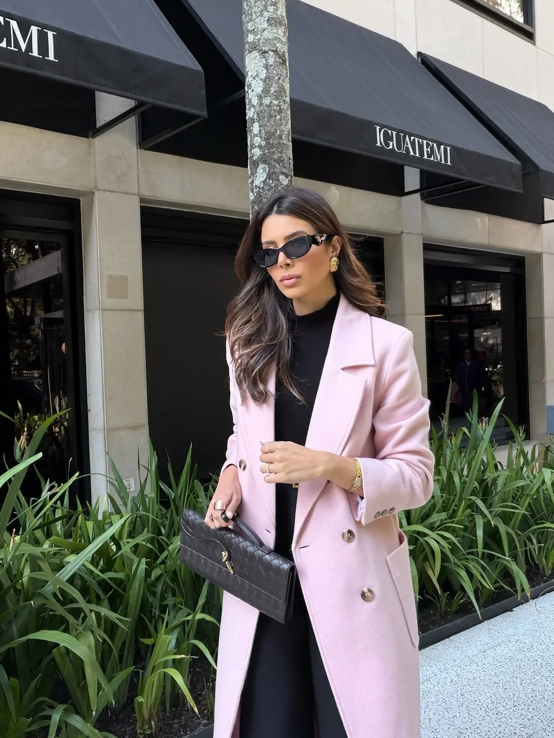 warm weather fall outfits 2026 Soft Pink Tailoring With Classic Black Basics