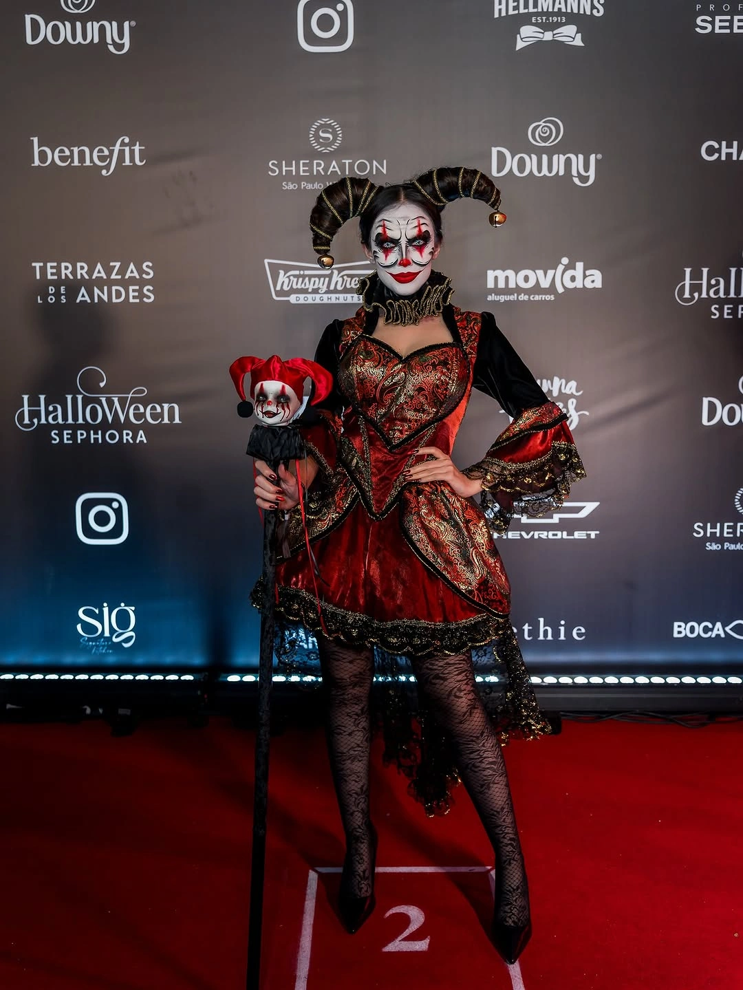 best halloween costume ideas 2026 Dark Harlequin With Vintage Drama