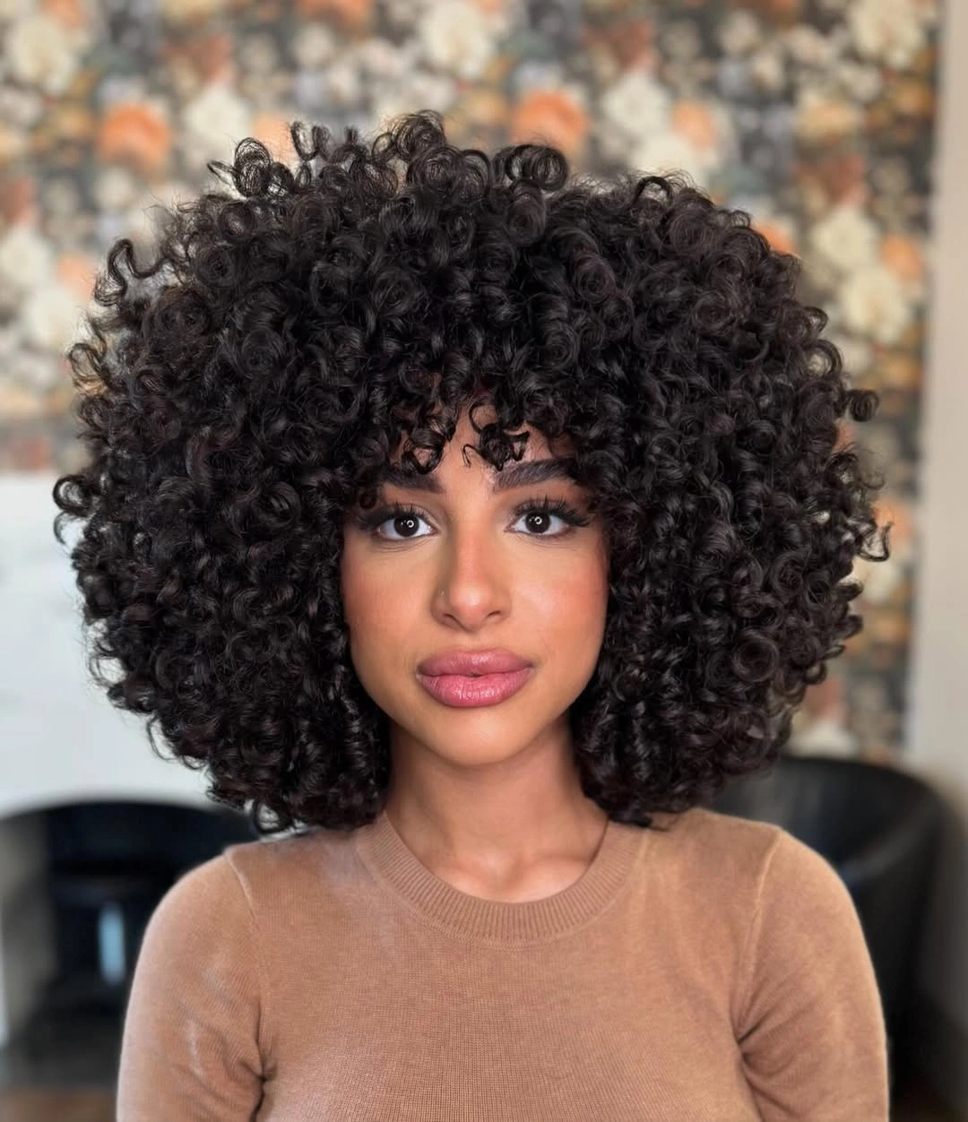 curly bob haircut Full Layered Bob With Tight Spirals