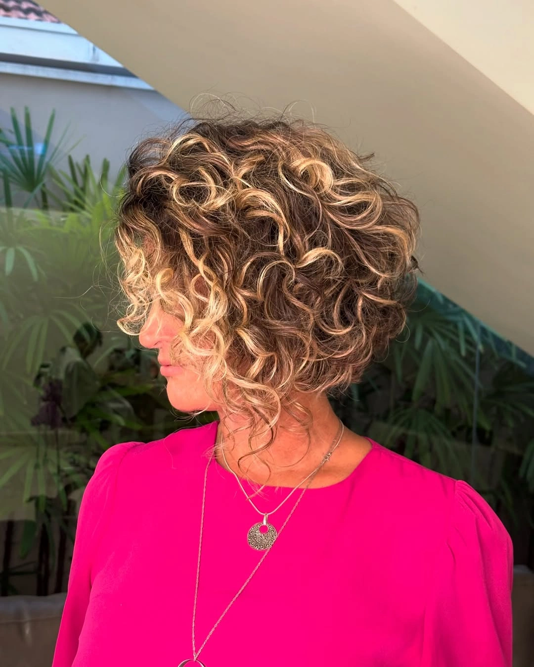 curly bob haircut Highlighted Curly Bob With Airy Layers