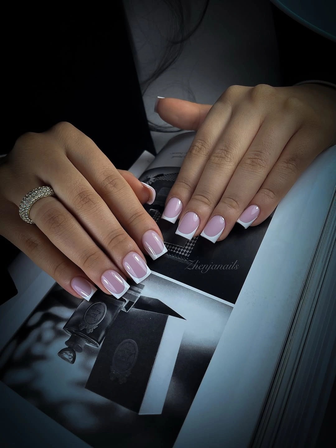 fall nail designs for office 2026 Classic Square French Nails With Modern Elegance