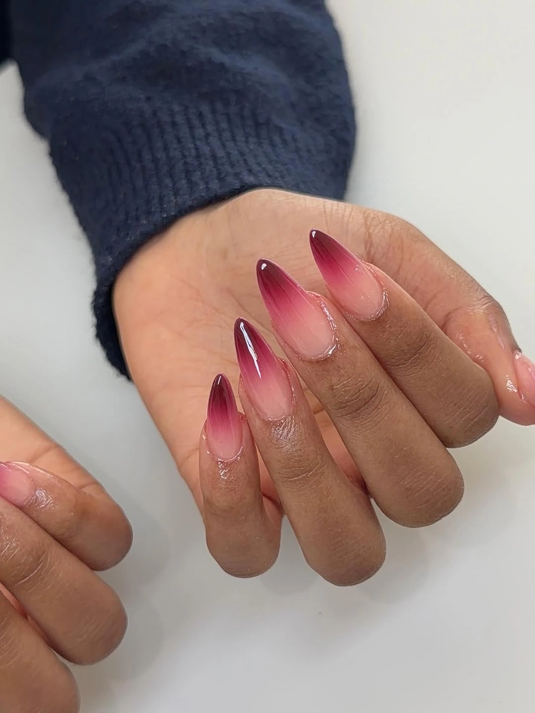 fall nails for dark skin 2026 Berry Ombre That Brightens Every Skin Tone