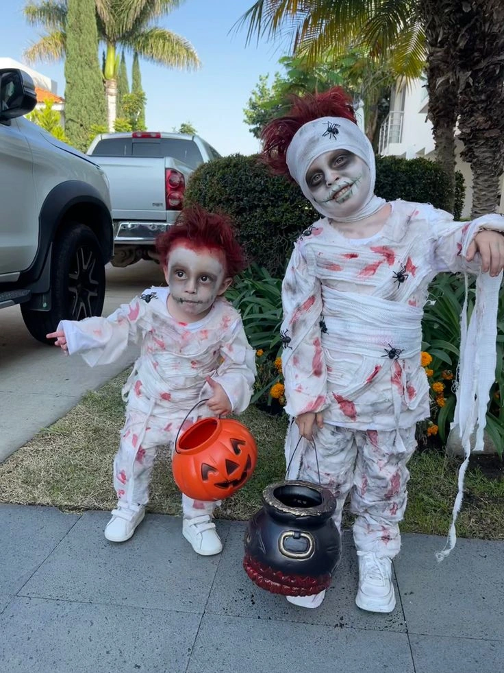 halloween costume for kids 2026 Spooky Mummy Duo