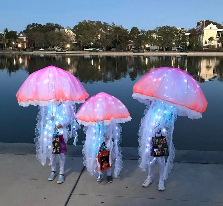 halloween costume for kids 2026 Glowing Jellyfish Trio