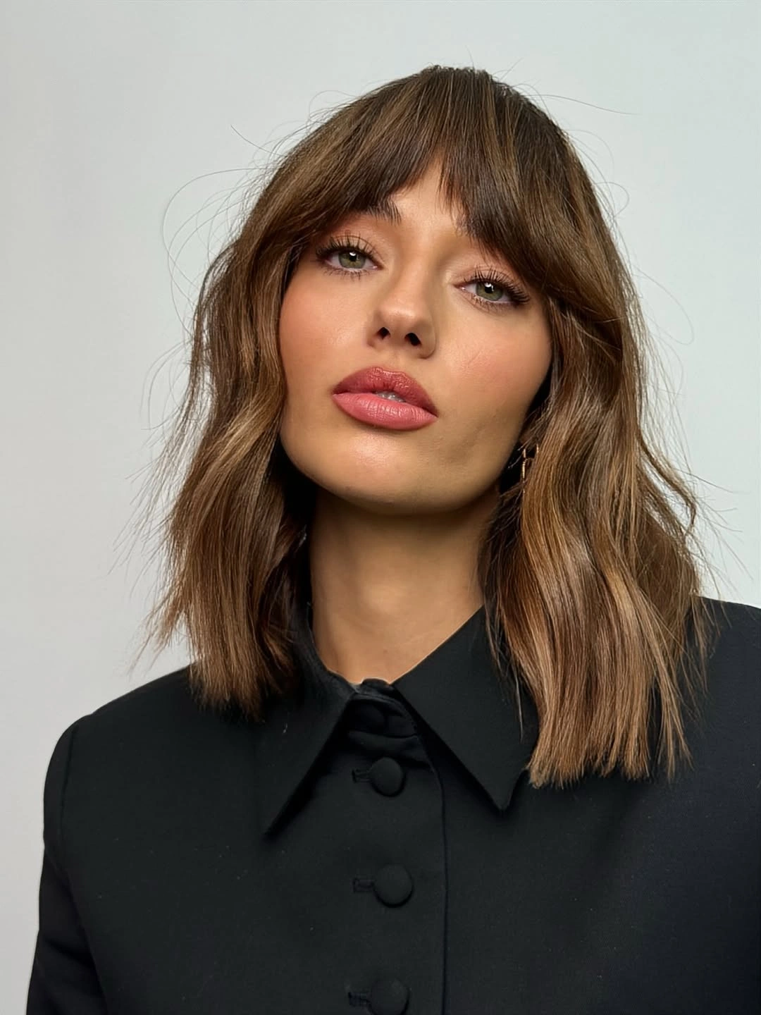 lob haircut ideas French Lob With Wispy Bangs
