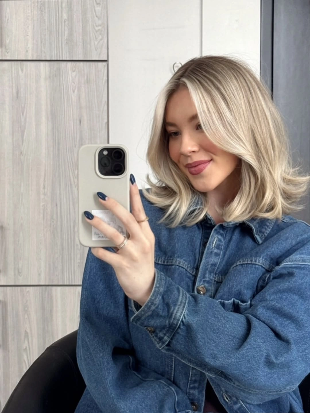 lob haircut ideas Soft Blonde Lob With Flipped Layers