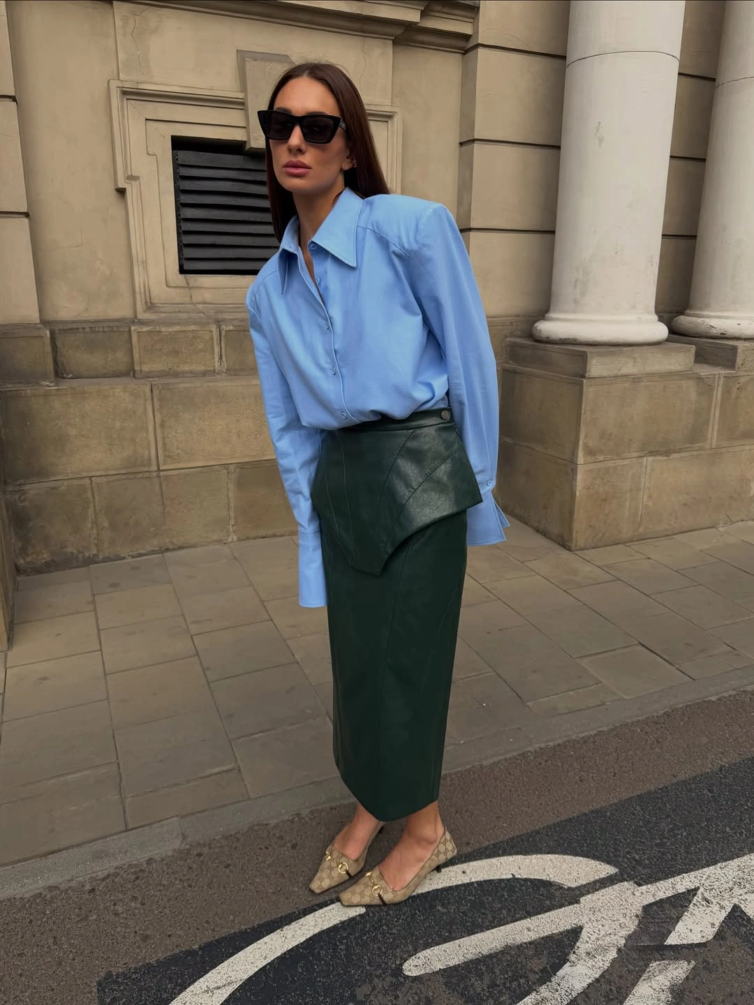 october fashion trends 2026 Sky Blue And Forest Green