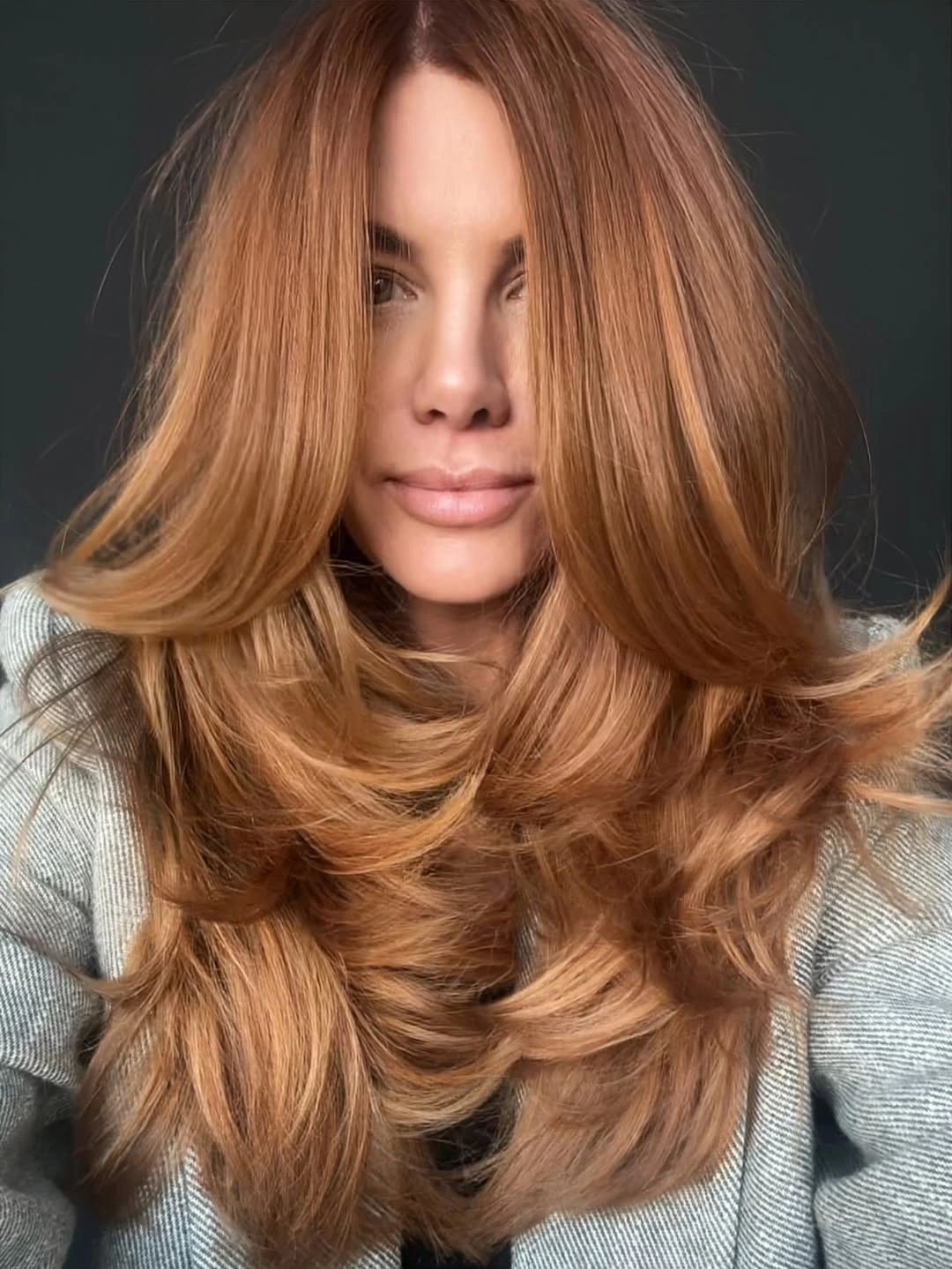 october hair colour ideas 2026 Caramel Copper Brunette