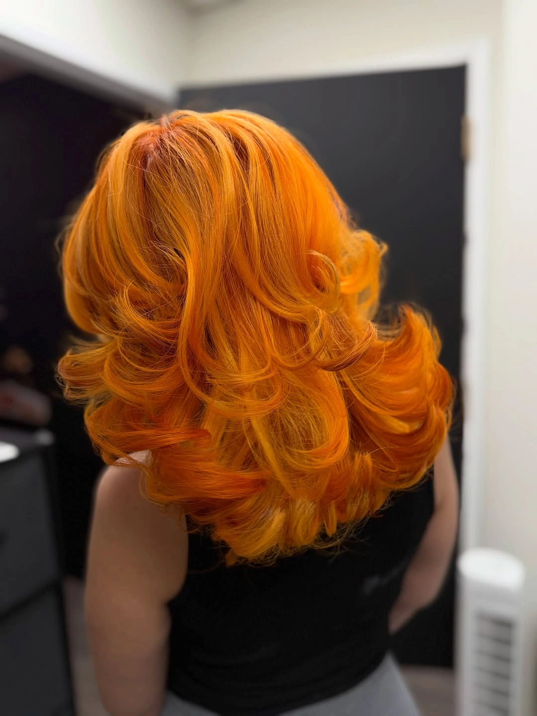 october haircut ideas 2026 Pumpkin Orange Rounded Layers