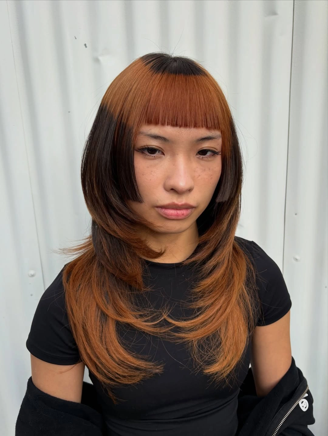 october haircut ideas 2026 Two Tone Graphic Layered Cut