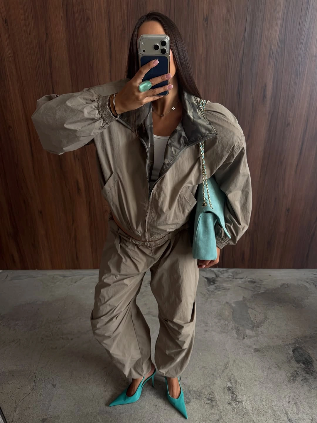 october outfits ideas 2026 Utility Dressing With a Turquoise Twist