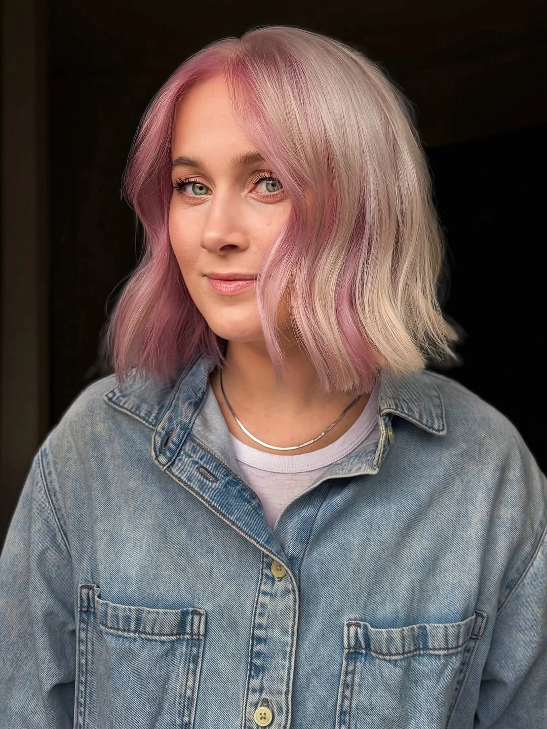 september hair colour trends 2026 Soft Pink Blonde With A Romantic Finish