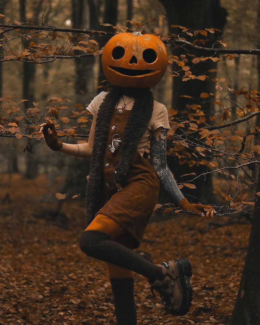 trendy halloween outfits 2026 Woodland Pumpkin Wanderer