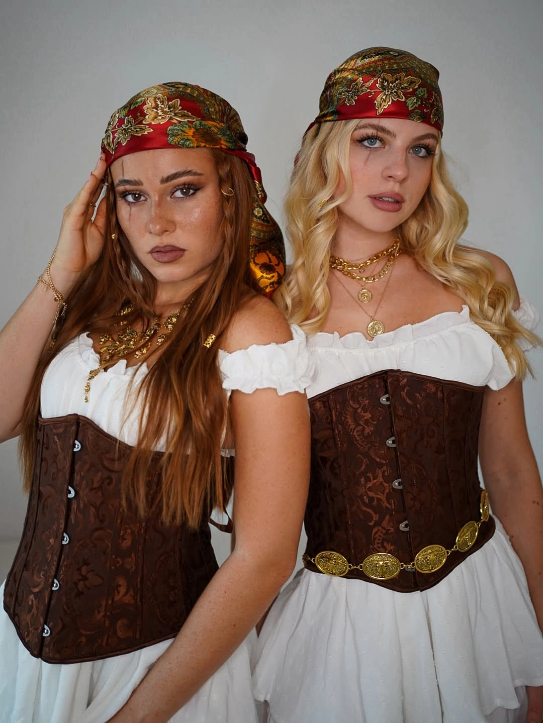trendy halloween outfits 2026 Bohemian Pirate Duo