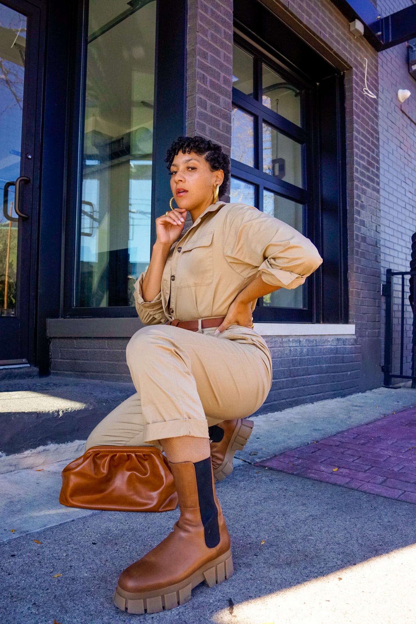 Platform Chelsea Boots with Utility Jumpsuit Platform Chelsea Boots with Utility Jumpsuit — Chelsea Boots Outfits