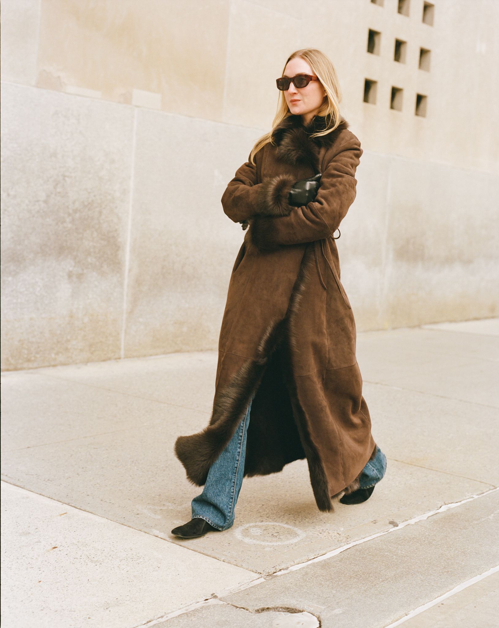 Dramatic Shearling Coat for a Chic Statement — Japan Winter Outfits