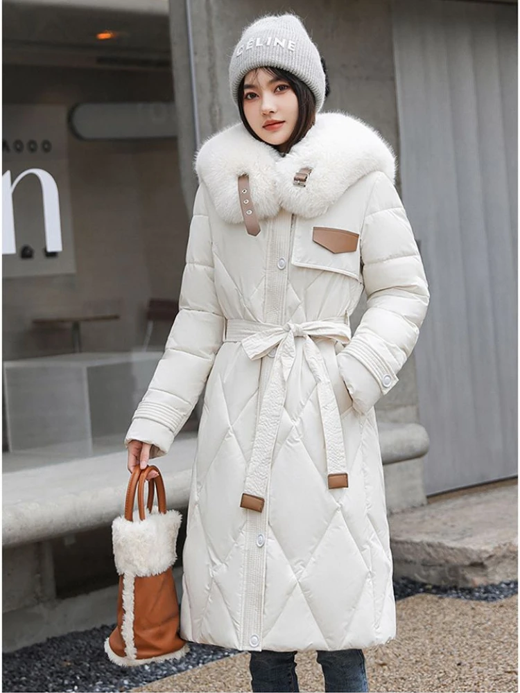 Puffer Fur Knit Outfit Idea Puffer Fur Knit Outfit Idea — Long Puffer Coat Outfits