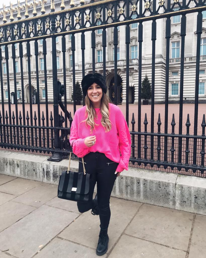 Bold Contrast: Black Combat Boots with a Bright Sweater — Black Boots Outfits