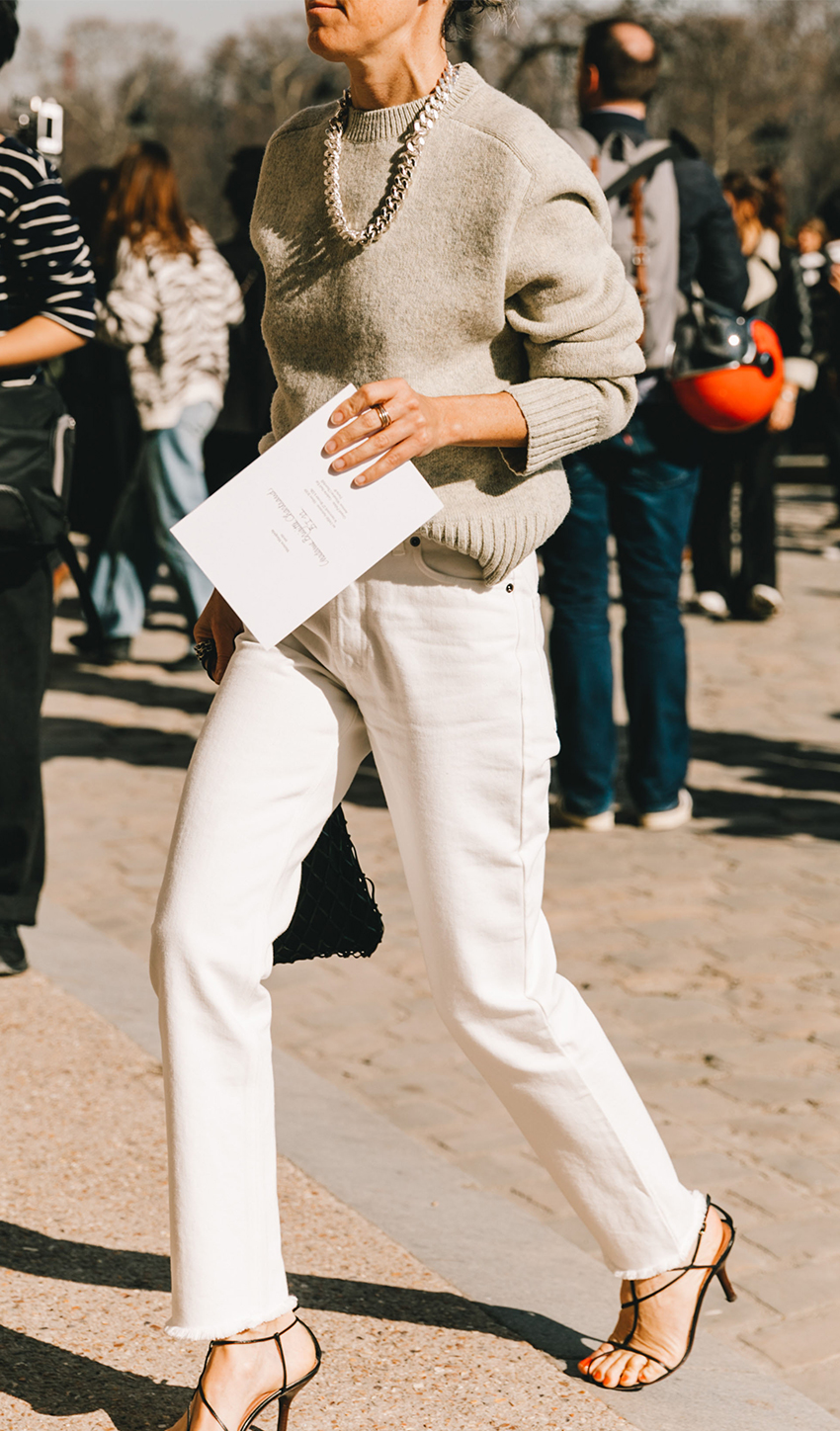 Strappy Heeled Sandals Outfit Idea Strappy Heeled Sandals Outfit Idea — Sweater Outfits