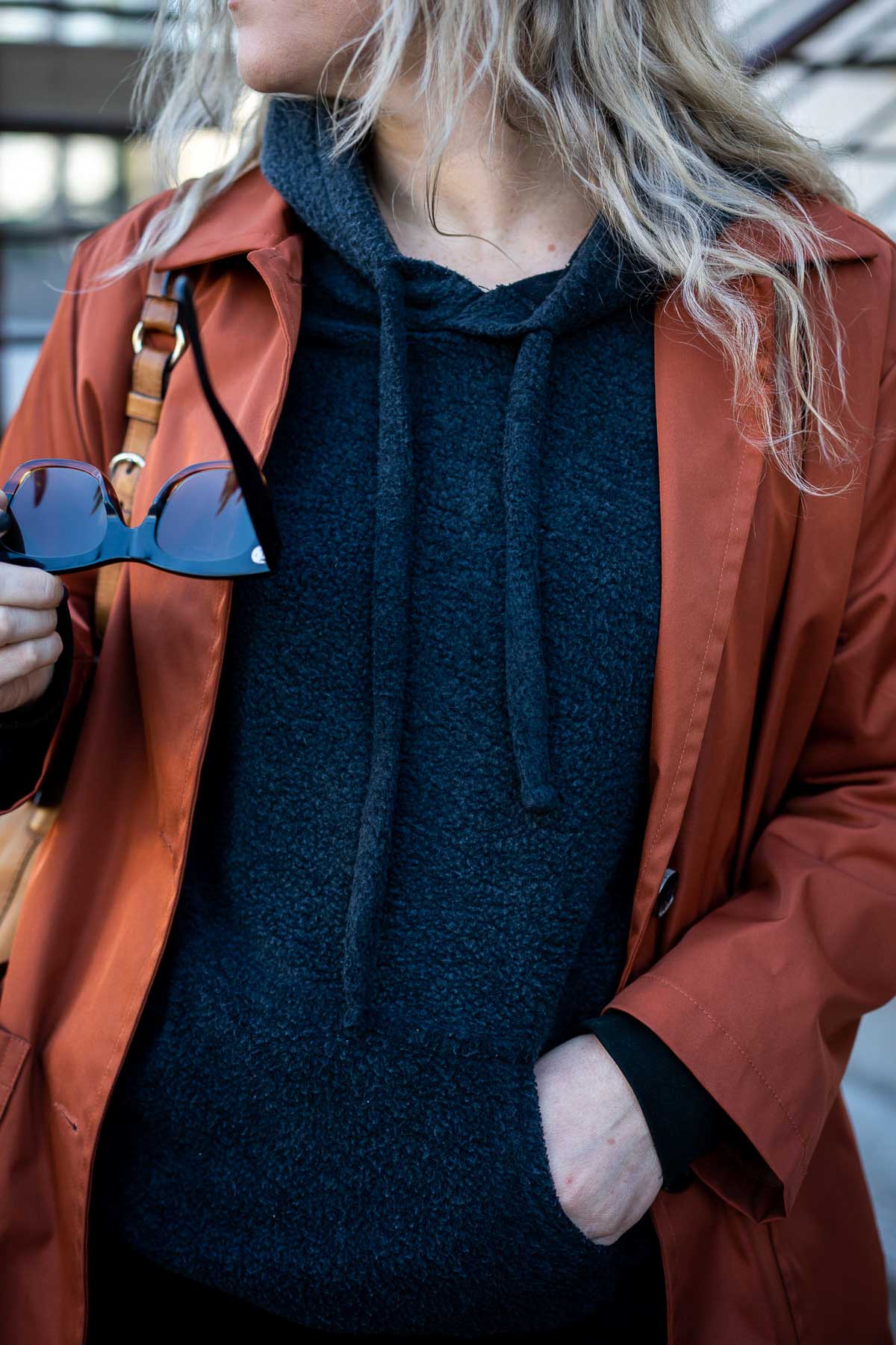 Textured Hoodie with a Jacket Layer Textured Hoodie with a Jacket Layer — Hoodie Outfits