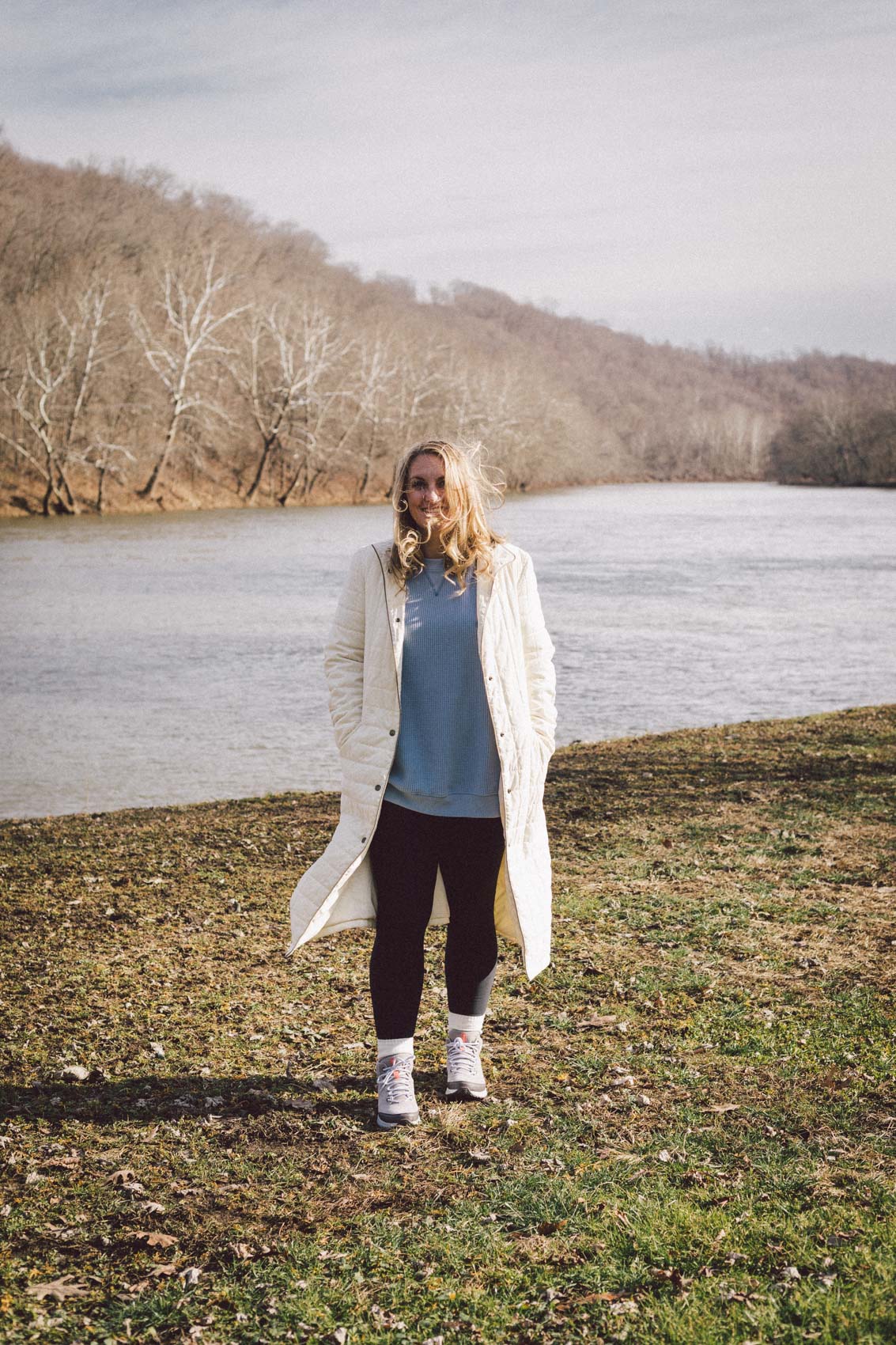 White Sneakers Outfit Idea White Sneakers Outfit Idea — Long Puffer Coat Outfits