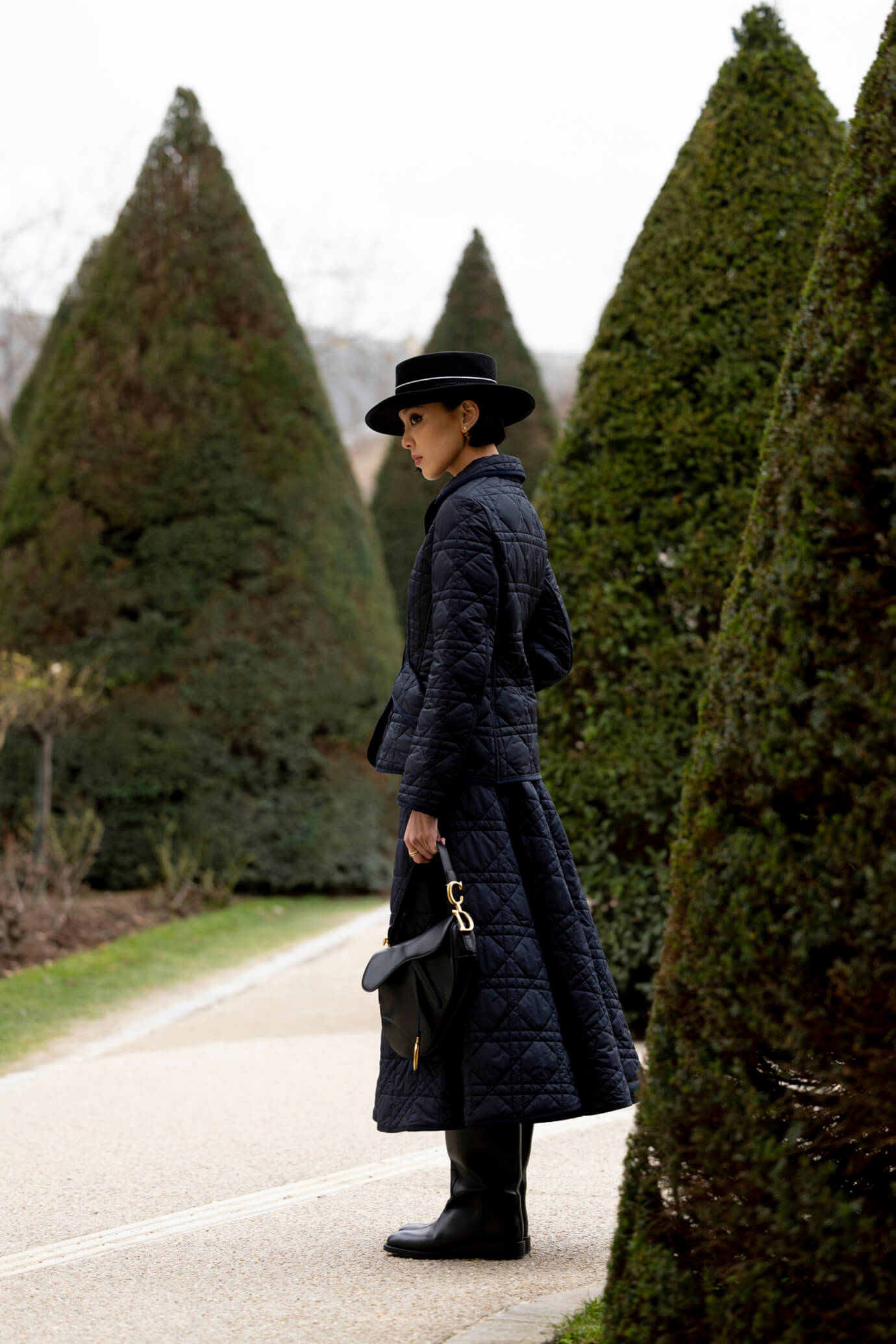 Structured Quilted Set for a Sophisticated Winter Statement — Paris Winter Outfits