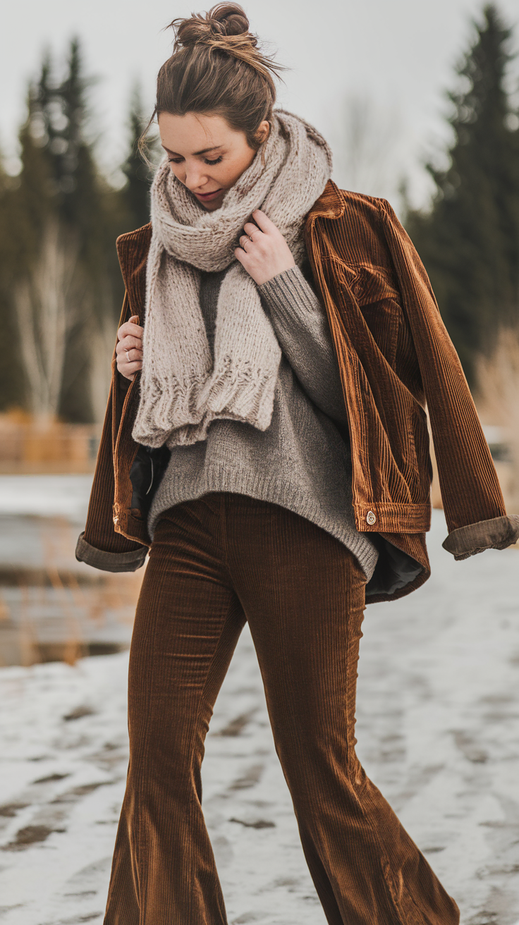 Corduroy Layers for a Warm, Earthy Boho Aesthetic — Boho Winter Outfits