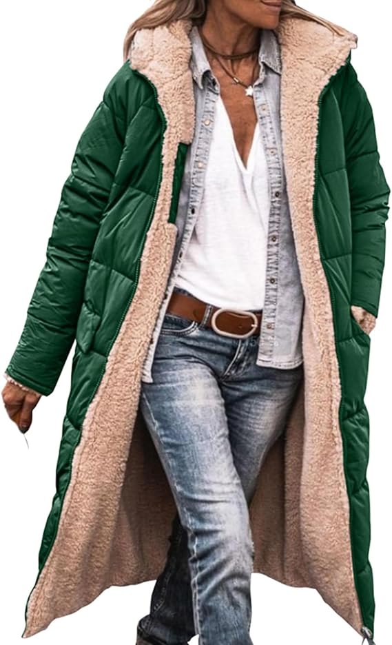 Blue Denim Jeans Outfit Idea Blue Denim Jeans Outfit Idea — Long Puffer Coat Outfits