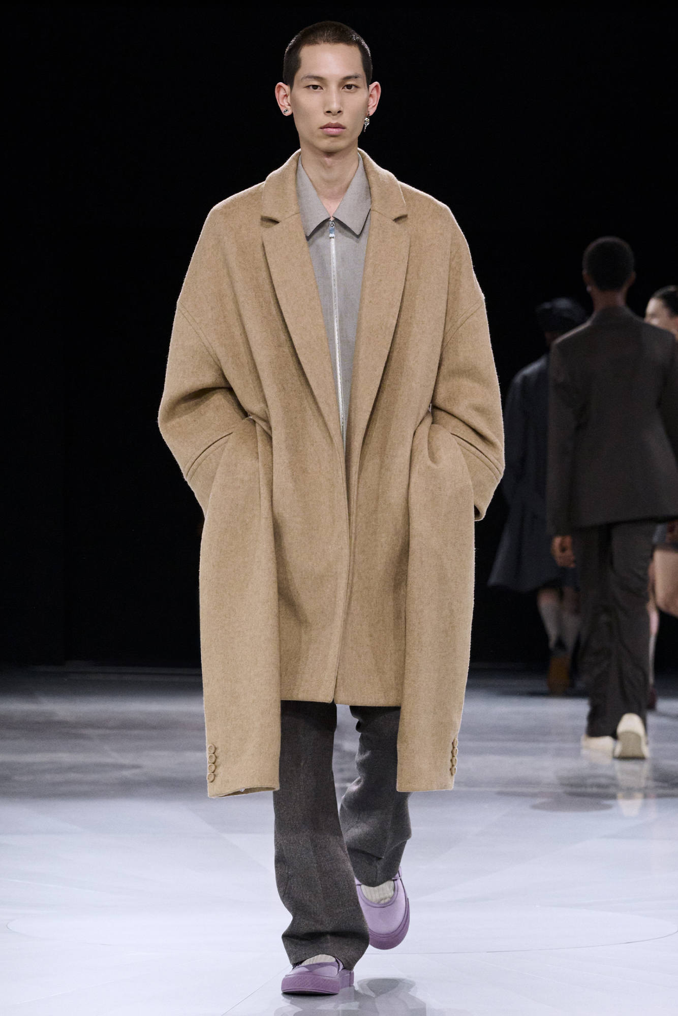 Runway Ready: Oversized Camel Coat with Wide-Leg Trousers Runway Ready: Oversized Camel Coat with Wide-Leg Trousers — Winter Outfits for Men